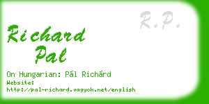 richard pal business card