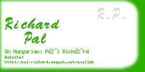 richard pal business card